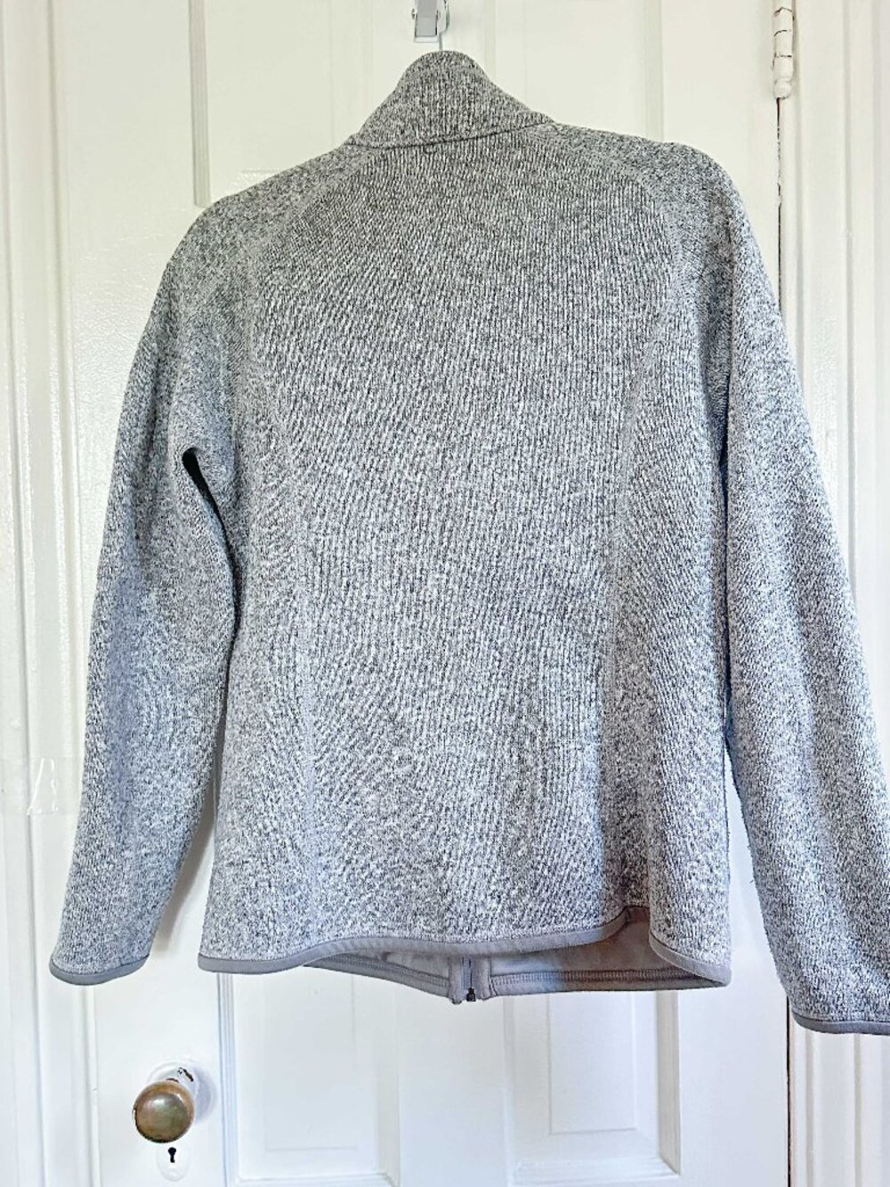 Patagonia Better Sweater Full Zip Jacket Women’s in Grey Birch White Size Medium - Picture 5 of 5